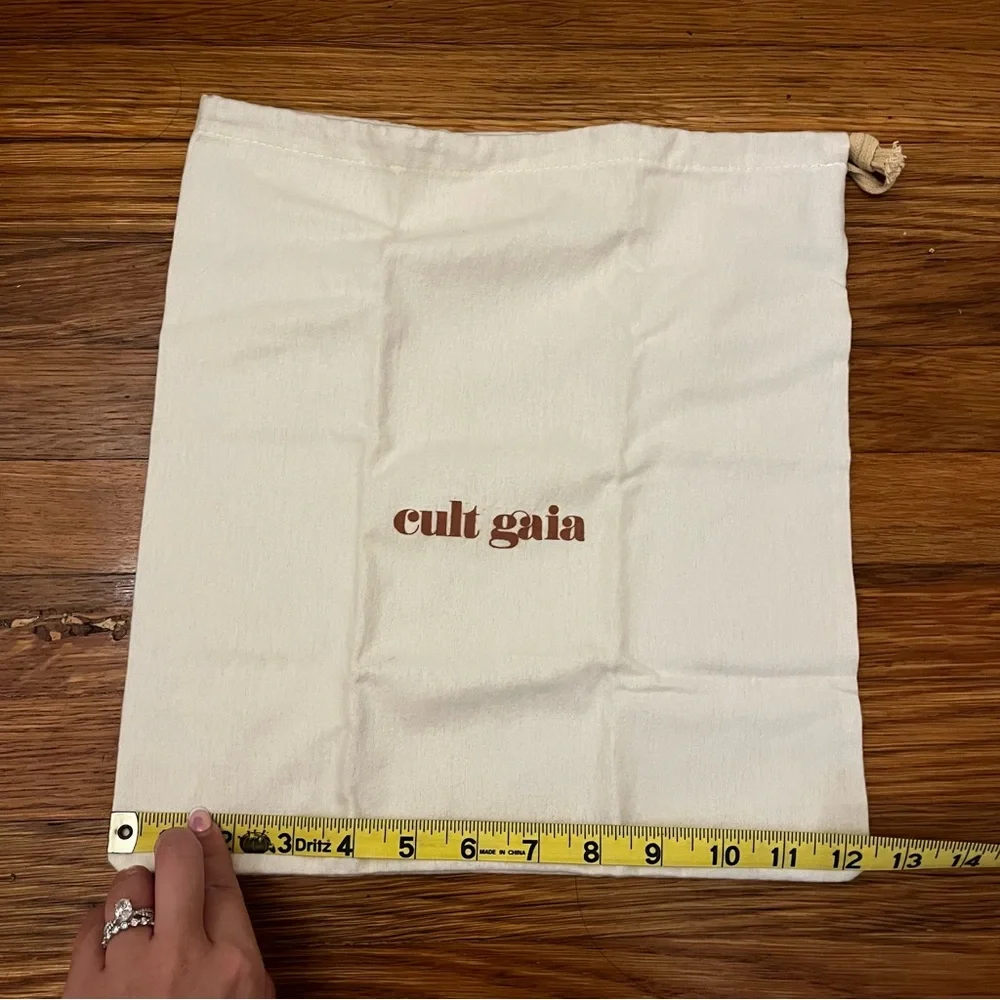 NEW! Cult Gaia Cream Ivory Storage Dust Bag - 12.5 x 13.5